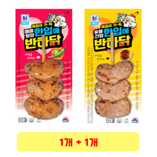 대림선 육즙이 가득 한입에 반한닭 매콤청양 + 숯불간장, 1세트, 90g