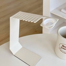 馬卡龍色系不鏽鋼支架收納錶帶底座，適用於蘋果手錶iWatch充電，桌面擺件，穩固支撐，多錶帶收納, 馬卡龍白, 1個