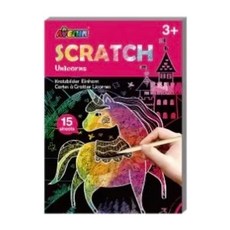 德國Avenir Kids 迷你口袋刮畫本 - 獨角獸 兒童創意美術用品，安全無毒，激發藝術天賦