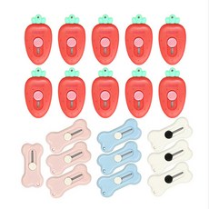 딸기 미니칼 10개 + 멍이껌 미니칼 10개, 세트
