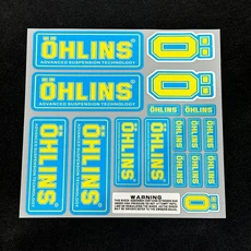 호환 오토바이 쇼크 업소버 반사 스티커 OHLINS 서스펜션 브레이크 프론트 포크 데코 데칼 방수 개조 액세, 04 A3 reflective