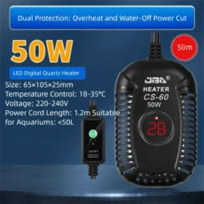 석영 유리 수족관 수중 히터 초단거리 저수위 거북이 탱크 조절 가능 25w-150w, 02 50W