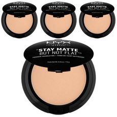 엔와이엑스 스테이 매트 벗 낫 플랫 파우더 파운데이션 7.5g, 4개, Medium Beige