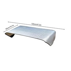 에어컨 커버 야외 태양 비 방지 눈 청소 외부 방수 먼지, 1개, 2) 120x50cm