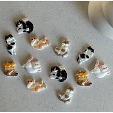 귀여운 반려고양이 냥냥이 미니 마그넷 자석, 6pcs