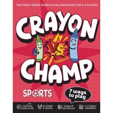 (영문도서)Crayon Champ Kids vs Parents Sports: The family word search challenge book for 2... Paperback, Life in Puzzle, English, 9783985523801