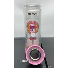 PERFECT 雙層玻璃杯, 粉紅, 1個