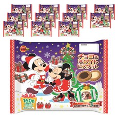 부르본 초코 & 화이트 비스킷 32개입, 160g, 12개
