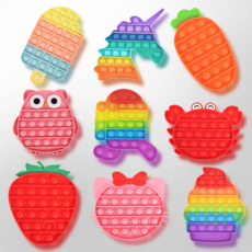 헬로 키티 팝잇 아이스크림 야광 초대형 팝잇 스피너 어몽어스 푸시팝 kc인증 88종 푸쉬팝, 열쇠고리&스피너, 3볼 일반형, 1개