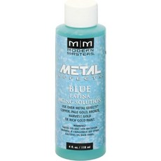 4온스 모던 마스터즈 PA902 블루 메탈 이펙트 에이징 솔루션, 4 Fl Oz (Pack of, Blue