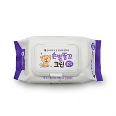 반려동물 물티슈 80매 캡형 손발 청결 대용량 생활용, 1개