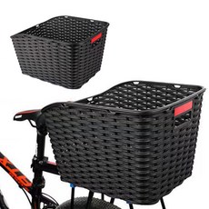 자전거 바구니 시장바구니 킥보드 짐받이 라탄 탈부착 뒷자석 바스켓 i46, 1개