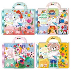 德國Avenir Kids 我的神奇水畫冊4合1 水畫冊 水畫本 貼紙 互動書 遊戲書 童書 兒童 畫畫, 1, 童話故事