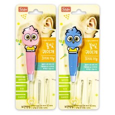 에스엠플러스 부엉이 불빛귀이개 라이트귀이개 영유아용귀이개 (랜덤), 1개, 1개입