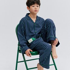 mmsi 아동 주니어 긴팔 잠옷 초등 학생 키즈 파자마 세트