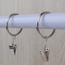 사각몰 커튼링 집게 세트 커튼고리집게 커튼부자재, 소 8P
