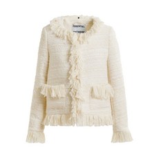 에센셜앤트워프 프린지 트위드 재킷