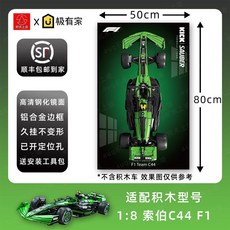 F1 입체 전시 액자 메르세데스 벤츠 AMG 페라리 레드불 레이싱카 포스터 벽걸이 그라데이션 인테리어 선물용, Sauber C44F1-A 미러