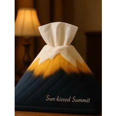 황금빛 산봉우리 인테리어 각티슈케이스 원목 휴지케이스 사각 보관함 벽걸이 소품 티슈커버, 1개, 일광 금산 티슈박스 1개 일반 사이즈