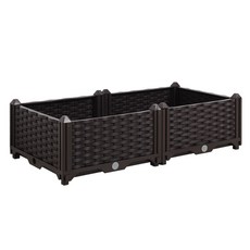 엔조이리빙 플랜트박스 베란다 텃밭화분 미니텃밭 텃밭 화분, 브라운