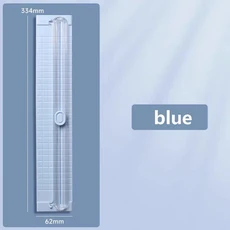 휴대용 A3/A4 용지 절단기 언제나 쉽게 자르는 - 개학 시즌 선물 학교 가정 및 사무실에 적합, 01 blue