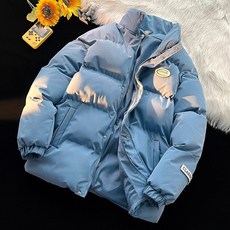 LARGE STORE 秋冬款素面百搭禦寒加厚連帽鋪棉外套 防風外套 禦寒外套 男生外套 機車外套 冬衣服