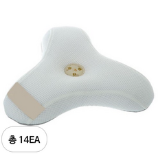 알프레미오 3스텝 유아베개 매쉬, 화이트, 14개