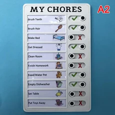 다목적 벽걸이 체크리스트 메모 보드 조절 가능 내 일 목록, 01 A2