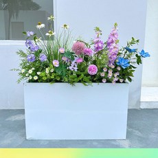 플랜트 화분 박스 사무실 조화 화단 나무 인조 베란다, 선플라워 윙클로버