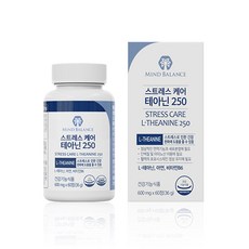 DnK 테아닌 트립토판 영양제 스트레스 해소 건강 보조제 잠안올때 수면 코르티솔 피로회복제, 60정, 1개