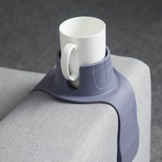 더정오마켓 소파 컵받침대 컵트레이, 그레이