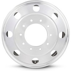 2005-2025년형 닷지 램 5500 19.5인치 기계식 클리어 코트 실버 림 - OE 직접 교체 로드 레디 카 휠