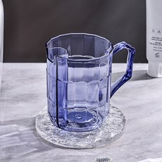 透明漱口杯 牙刷收納杯 自帶瀝水設計 簡約風格 居家洗漱用品 輕巧實用 浴室配件+紫色+401-500ml, 1個, 紫色:401-500ml