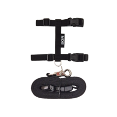 고양이 H하네스가슴줄+핸즈프리리드줄2M / 9색상 / 자묘용 / 성묘용 / 고양이용품, 블랙, 1개