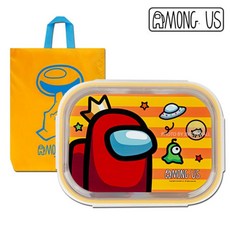 어몽어스 스텐 식판도시락 가방세트 ord+677lc