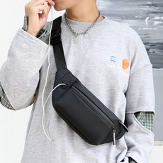 레드에셋 남자 여행용 미니 힙색 크로스백