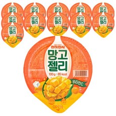 진주햄 천하장사 망고 젤리 100g x 12개 / 쁘띠첼 푸딩 컵젤리