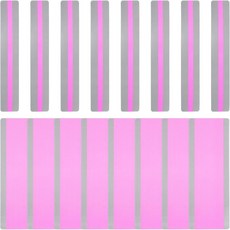 PATIKIL 16PCS 가이드 독서 하이라이트 스트립 2가지 크기의 컬러 오버레이 북마크 투명 스트립이 있는 트래킹 자 난독증에 도움이 되는 파란색, Rose Red