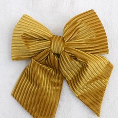 뉴트로 벨벳 리본 커튼집게 20cm 크리스마스 인테리어 실내 장식, 2개, 골드