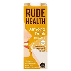 루드 헬스 유기농 아몬드 & 라이스 음료 - 1L (1L) Rude Health Organic Almond & Rice Drink - 1L (33.81fl oz), 1개