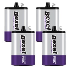 [벡셀] 망간 건전지 6V 4R25, 1개입, 4개