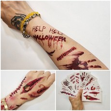 할로윈 파티 상처타투스티커 블러드 분장소품, 1개, RC-251