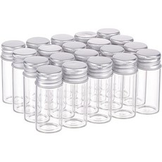 20개 미니 유리병소원병유리 화장품 용기10ml, 1박스, 분명한