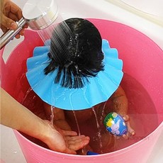 Kigoon 크기조절 샴푸캡 아기목욕품 아기목욕, 귀마개형 블루, 귀마개형 블루, 1개