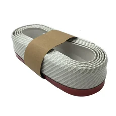 자동차 범용 앞 범퍼 립 보호대 탄소 섬유 충돌 및 긁힘 방지 액세서리, 12 Carbon fiber white