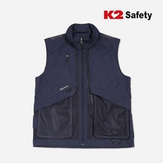 케이투 safety 하계 작업용 안전 망사조끼 생활방수 멀티포켓 조끼 ve-2606
