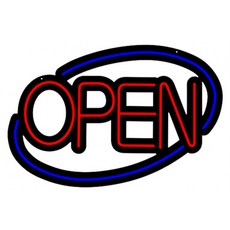 오픈 네온사인 조명 카페 패스트푸드 LED 무선 매장 리모콘 OPEN-O 모델, 1개, RGB