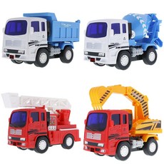 장난감자동차 미니 중장비 시리즈 /덤프 레미콘 소방차 포크레인, 선택04.포크레인
