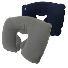 에어풍선식C형 캠핑 여행목배게 목배개 휴대용 55550pc 1(EA), 네이비