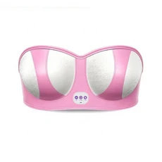 전기 마사지 브라 적외선 가열 가슴 마사지 확대 펌프 마사지 브라 리프팅 퍼밍 확대, 03 Pink